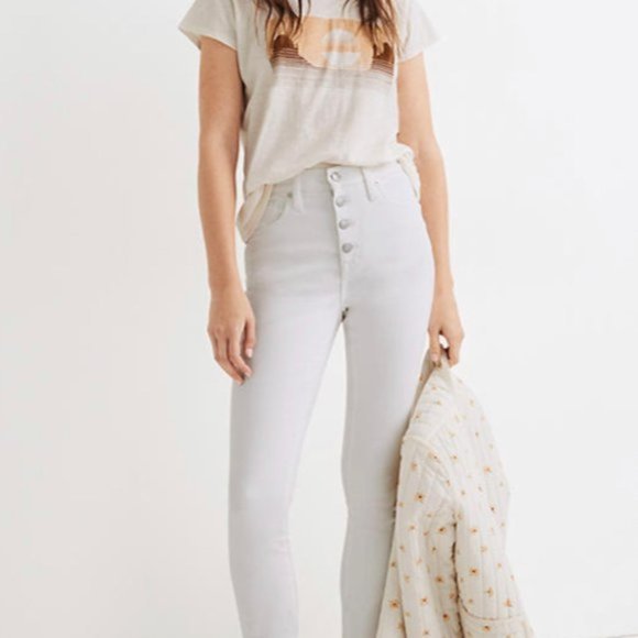 Madewell Denim - Madewell 10" High-Rise Skinny Crop Jeans Size 36